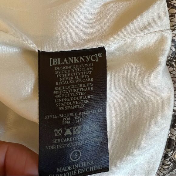 Blank NYC Snake Print Jacket - Gray and Cream - Picture 6 of 7